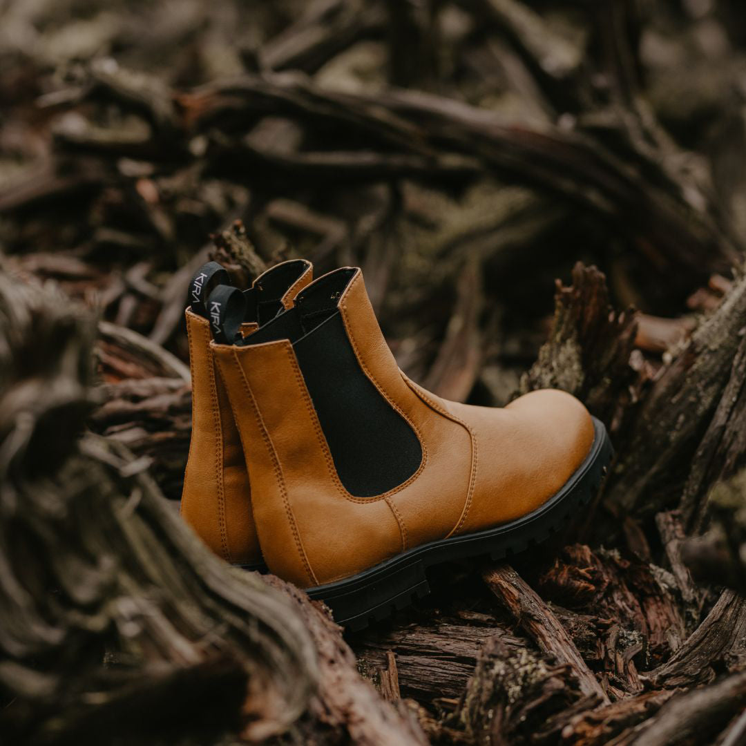 Botas de cuero vegano de alta calidad, diseñadas para durar, perfectas para aventuras al aire libre.