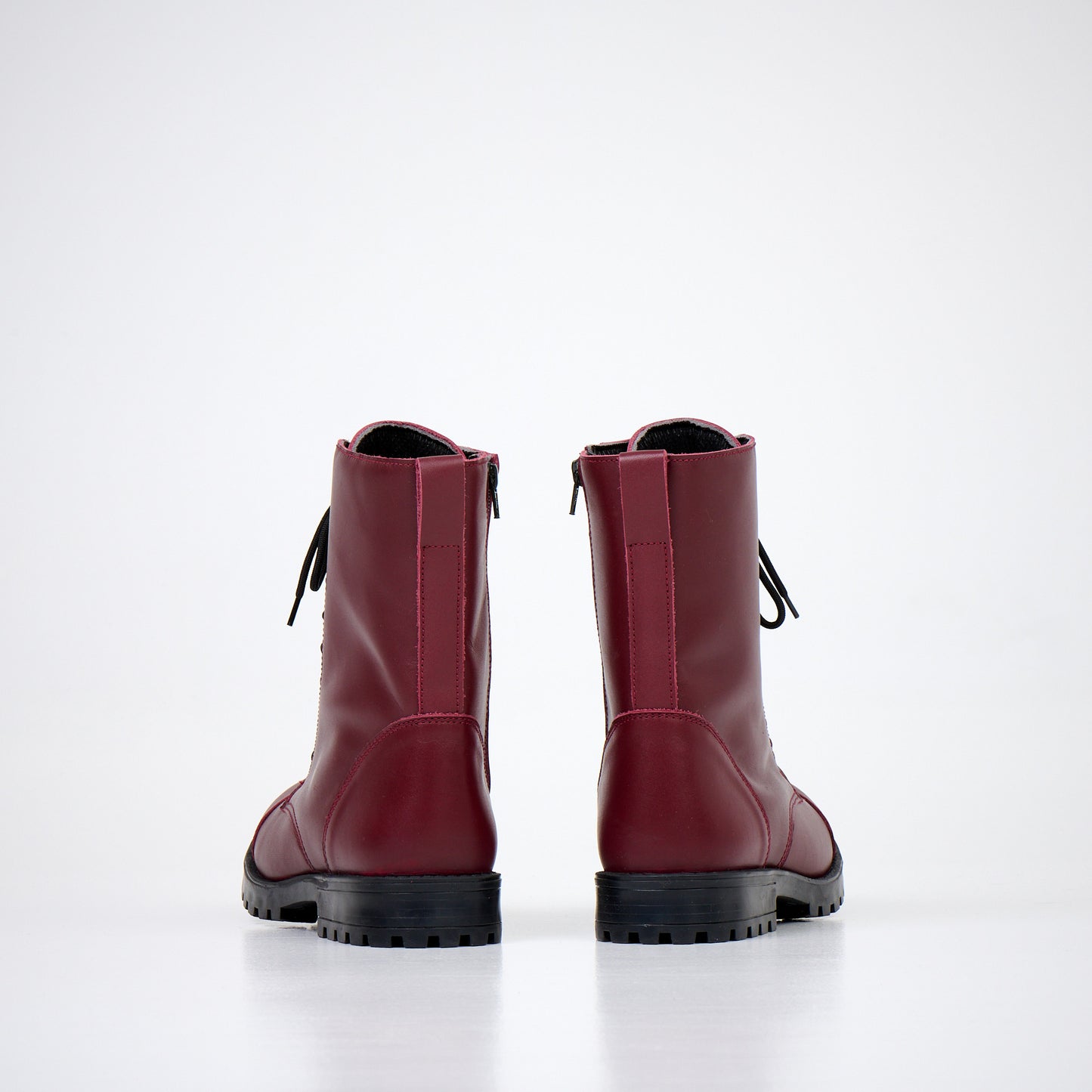 botas Burgundy punk